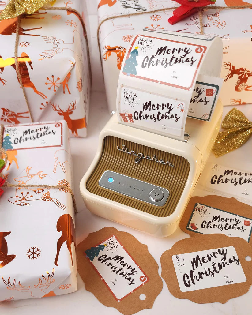 The Cream Label Printer + Free Roll of 230 Labels